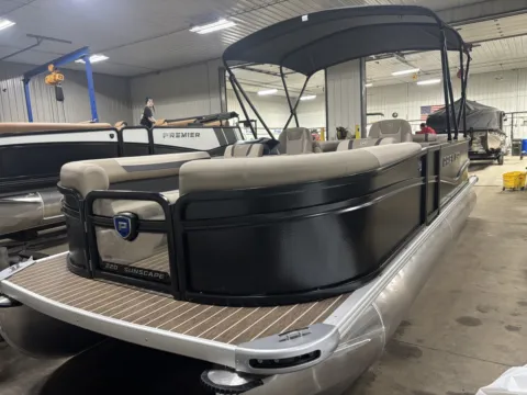Another view of 2026 PREMIER SUNSCAPE 220 RF 90HP BUNK TRAILER for sale in Fargo, ND at McLaughlin's RV and Marine - Fargo