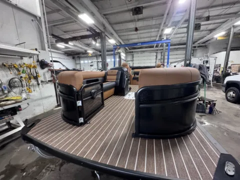 Photos of 2026 PREMIER SUNSATION 250 RL PTX TRIPLE 200HP BUNK TRAILER for sale in Fargo, ND at McLaughlin's RV and Marine - Fargo