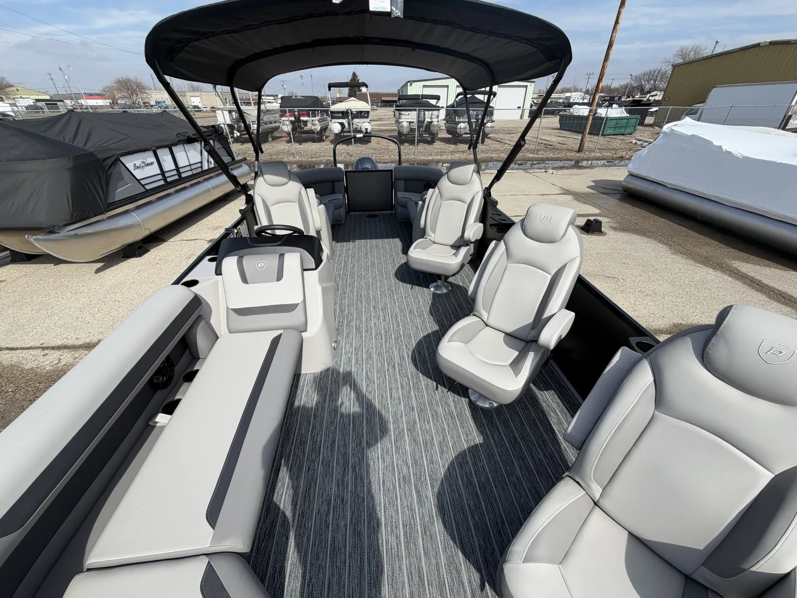 Gray 2026 PREMIER SUNSCAPE 220 RF 115HP BUNK TRAILER for sale in Fargo, ND