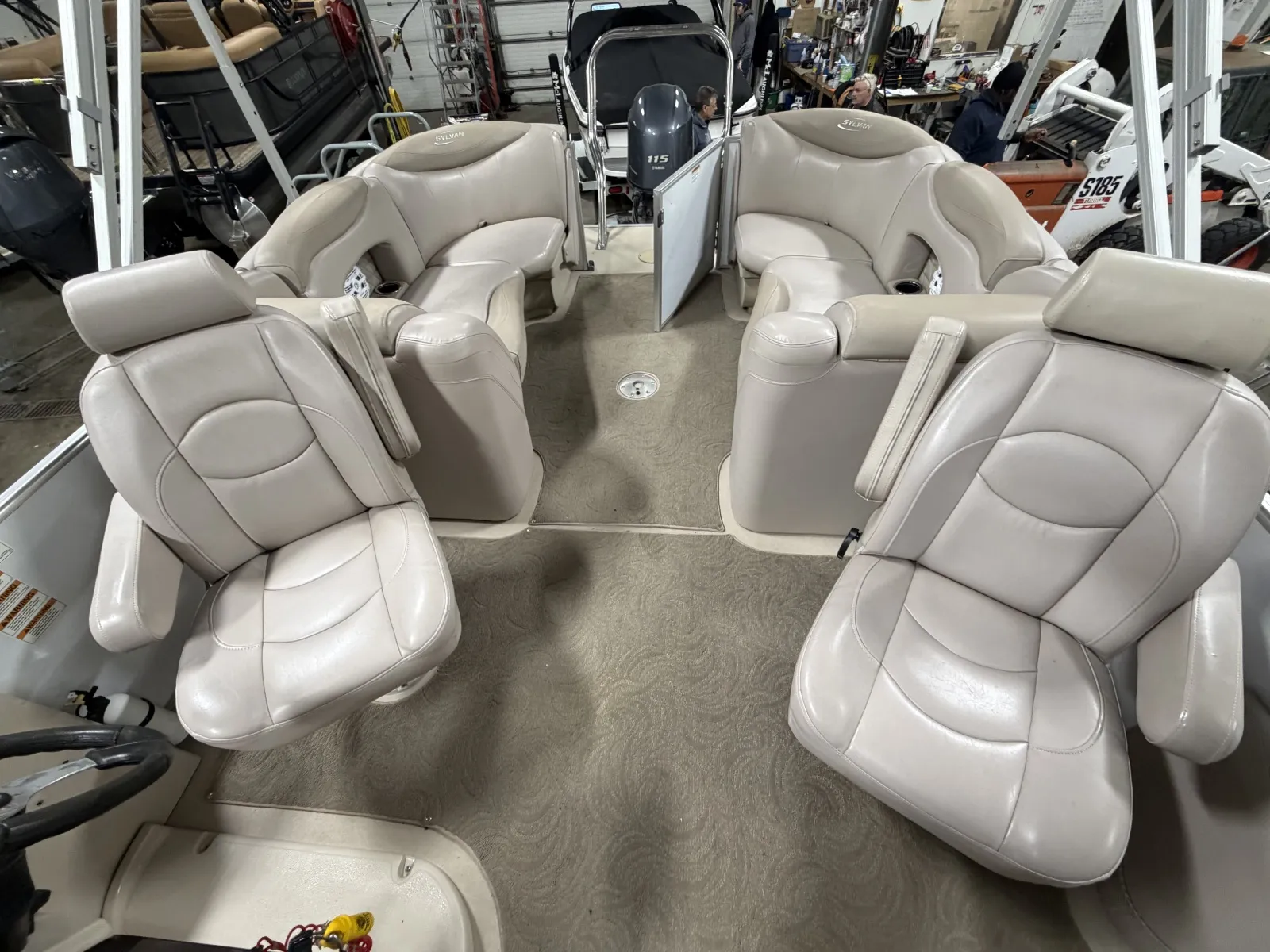 White 2014 SYLVAN MIRAGE 8522 LZ 115HP BUNK TRAILER for sale in Fargo, ND