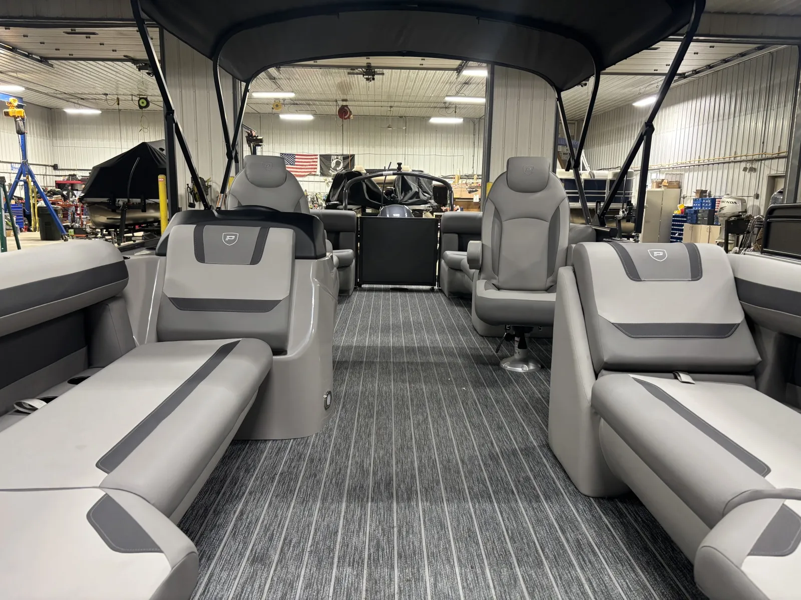 Gray 2026 PREMIER SUNSCAPE 220 RF 115HP BUNK TRAILER for sale in Fargo, ND