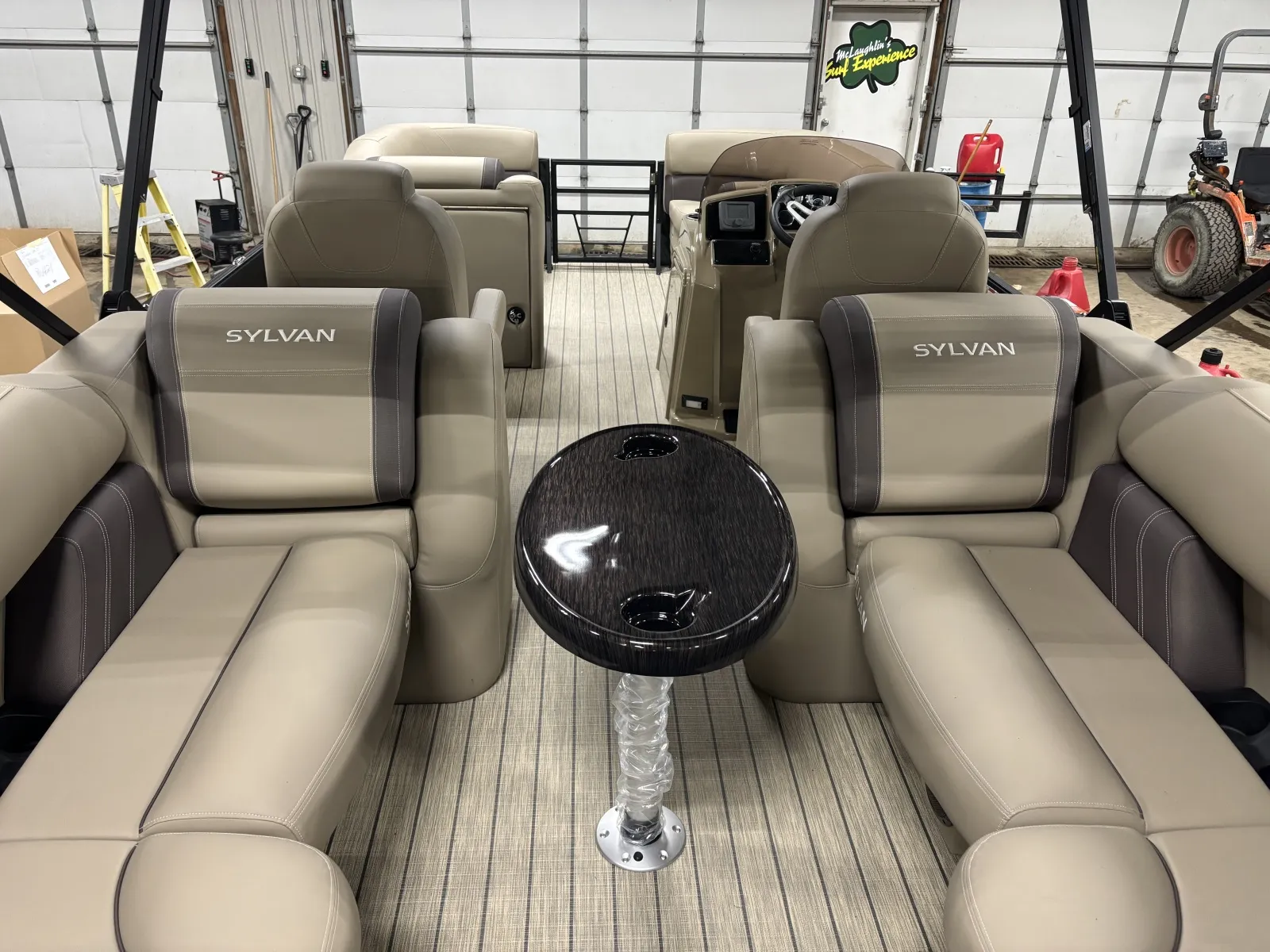 Photos of 2026 SYLVAN MIRAGE 822 LZ 115HP BUNK TRAILER for sale in Detroit Lakes, MN at McLaughlin's RV & Marine - Detroit Lakes