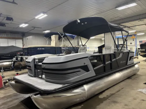 Another view of 2026 SYLVAN R SERIES R-22 CLZ DH 115HP BUNK TRAILER for sale in Fargo, ND at McLaughlin's RV and Marine - Fargo