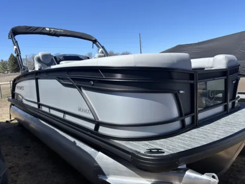 Photos of 2026 GODFREY MONACO 235 SFLC TRIPLE 200HP BUNK TRAILER for sale in Detroit Lakes, MN at McLaughlin's RV & Marine - Detroit Lakes