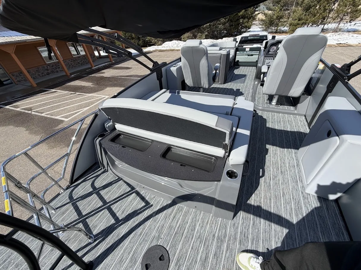 Photos of 2026 GODFREY MONACO 235 SFLC TRIPLE 200HP BUNK TRAILER for sale in Brainerd, MN at McLaughlin's RV & Marine - Brainerd