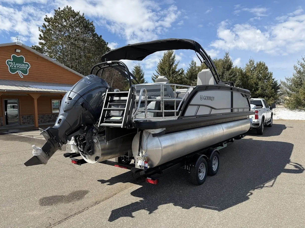 More photos of 2026 GODFREY MONACO 235 SFLC TRIPLE 200HP BUNK TRAILER at McLaughlin's RV and Marine - Fargo, ND