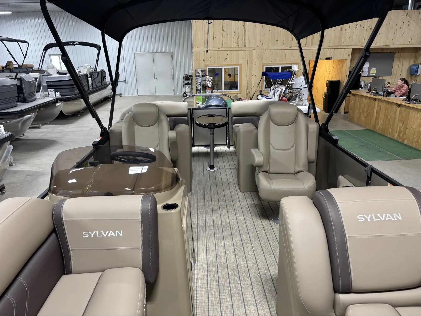 Photos of 2026 SYLVAN MIRAGE 822 LZ 115HP BUNK TRAILER for sale in Detroit Lakes, MN at McLaughlin's RV & Marine - Detroit Lakes