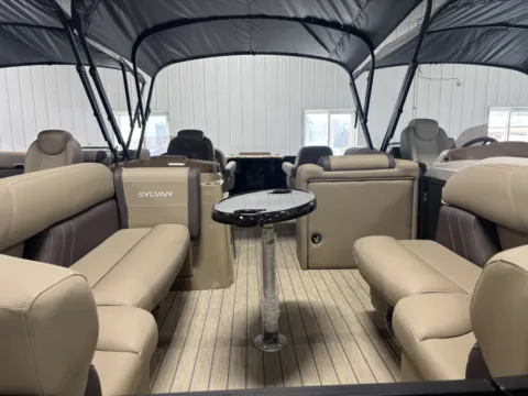 More photos of 2026 SYLVAN MIRAGE 822 PARTY FISH 115HP BUNK TRAILER at McLaughlin's RV and Marine - Fargo, ND