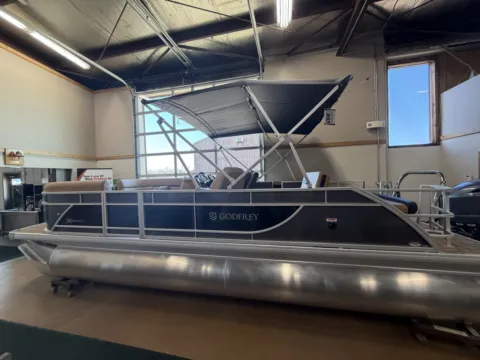 More photos of 2026 GODFREY XPERIENCE 2286 SFLX 115HP BUNK TRAILER at McLaughlin's RV and Marine - Fargo, ND