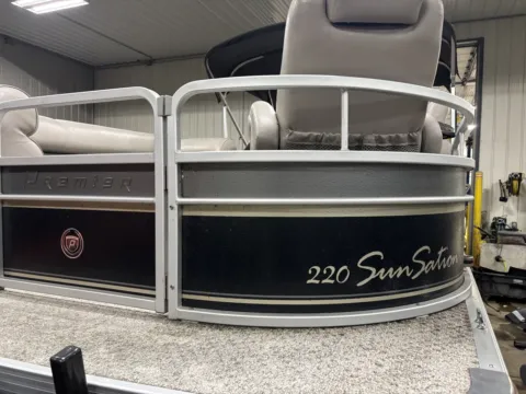 Another view of 2011 PREMIER SUNSATION 220 RF 50HP LEGS SCISSOR TRAILER for sale in Fargo, ND at McLaughlin's RV and Marine - Fargo