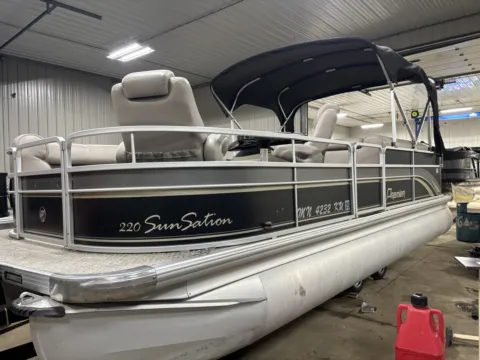 Photos of 2011 PREMIER SUNSATION 220 RF 50HP LEGS SCISSOR TRAILER for sale in Fargo, ND at McLaughlin's RV and Marine - Fargo