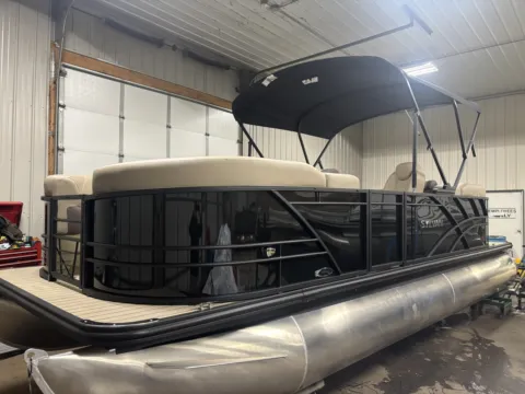 Another view of 2026 SYLVAN MIRAGE 822 LZ 115HP BUNK TRAILER for sale in Detroit Lakes, MN at McLaughlin's RV & Marine - Detroit Lakes