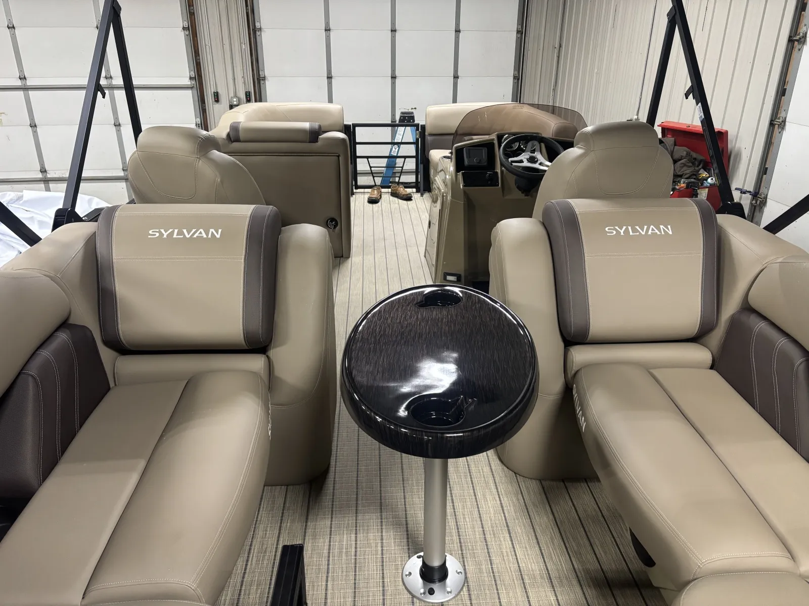 Black 2026 SYLVAN MIRAGE 822 LZ 115HP BUNK TRAILER for sale in Detroit Lakes, MN