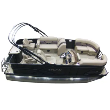 Another view of 2026 SYLVAN MIRAGE 820 PARTY FISH 90HP BUNK TRAILER for sale in Fargo, ND at McLaughlin's RV and Marine - Fargo