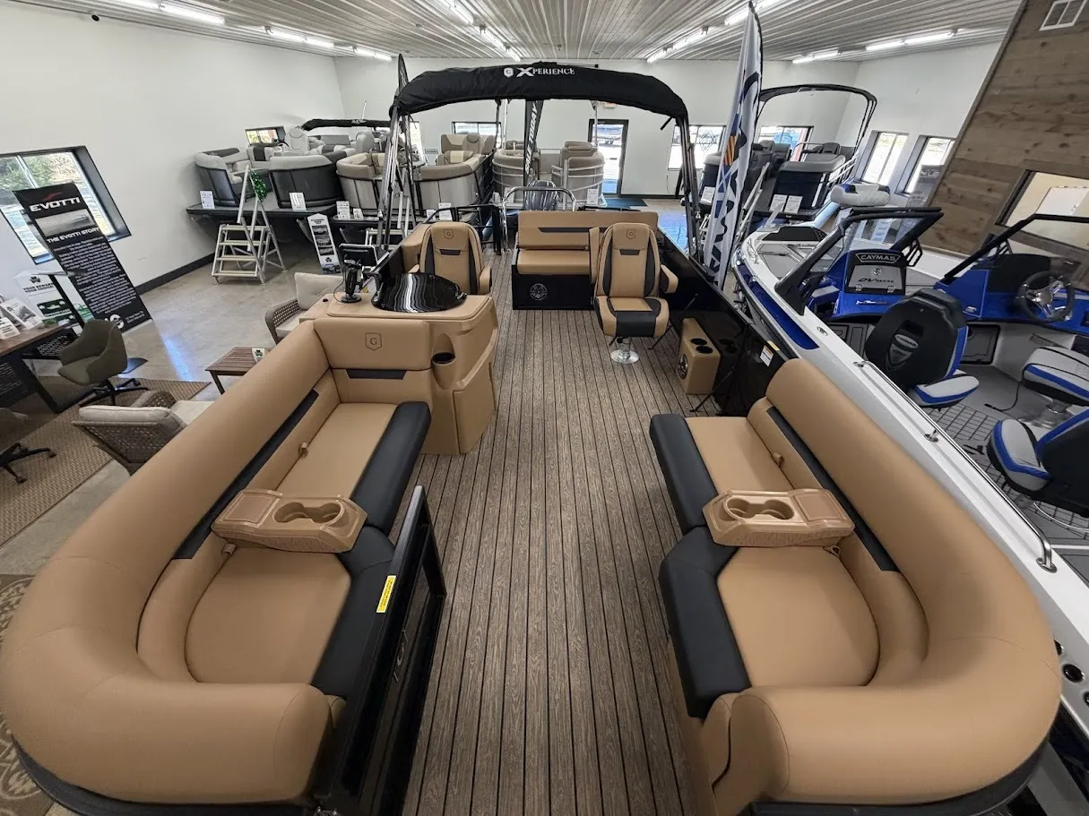 Black 2026 GODFREY XPERIENCE 2286 SFLX 150HP BUNK TRAILER for sale in Brainerd, MN