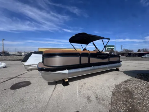 Another view of 2026 PREMIER SUNSATION 230 ANGLER PTX TRIPLE 200HP BUNK TRAILER for sale in Fargo, ND at McLaughlin's RV and Marine - Fargo