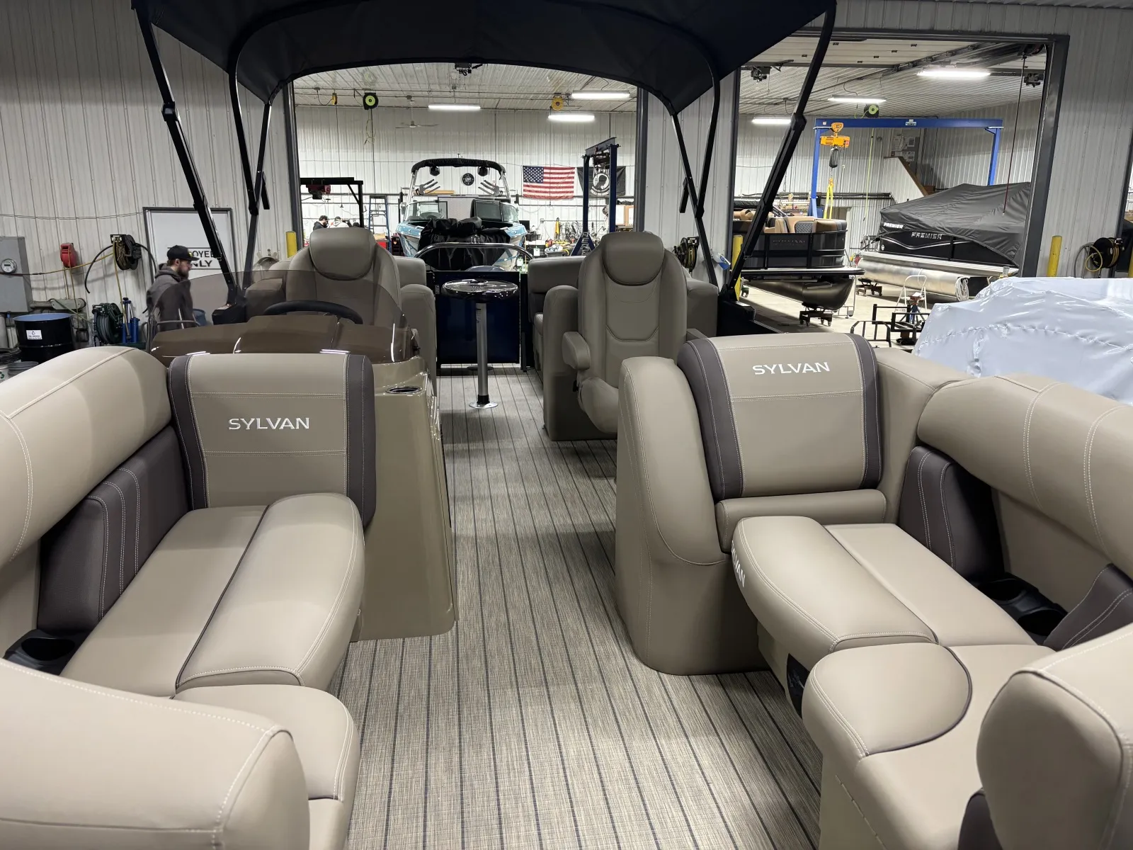 Photos of 2026 SYLVAN MIRAGE 822 LZ 115HP BUNK TRAILER for sale in Detroit Lakes, MN at McLaughlin's RV & Marine - Detroit Lakes