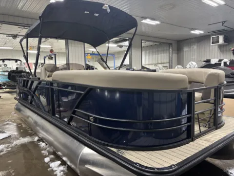 Another view of 2026 SYLVAN MIRAGE 822 PARTY FISH 115HP BUNK TRAILER for sale in Fargo, ND at McLaughlin's RV and Marine - Fargo