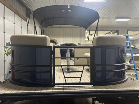 Another view of 2026 SYLVAN MIRAGE 822 PARTY FISH 115HP BUNK TRAILER for sale in Detroit Lakes, MN at McLaughlin's RV & Marine - Detroit Lakes