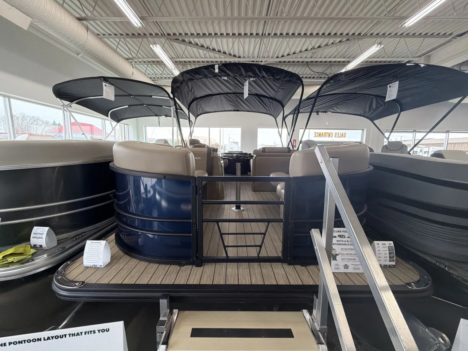 Blue 2026 SYLVAN MIRAGE 820 PARTY FISH 90HP BUNK TRAILER for sale in Fargo, ND