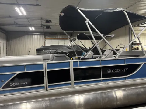 More photos of 2026 GODFREY XPERIENCE 2286 SFLX 115HP LEGS BUNK TRAILER at McLaughlin's RV and Marine - Fargo, ND