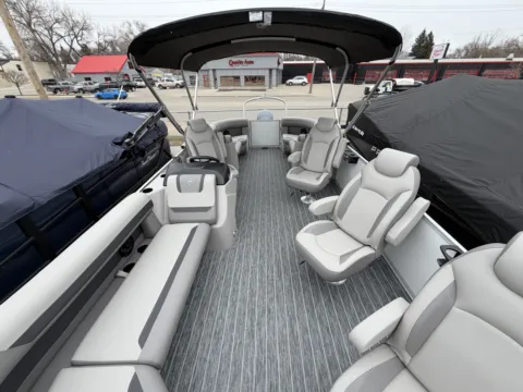 White 2026 PREMIER SUNSCAPE 220 RF 115HP BUNK TRAILER for sale in Fargo, ND