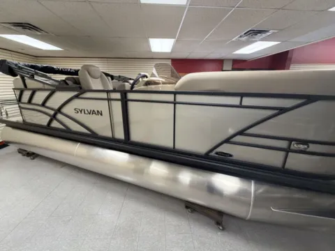 Photos of 2026 SYLVAN MIRAGE 822 LZ 115HP BUNK TRAILER for sale in Fargo, ND at McLaughlin's RV and Marine - Fargo