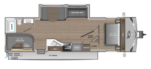 Another view of 2026 Jayco JAY FLIGHT SLX 263BHS for sale in Fargo, ND at McLaughlin's RV and Marine - Fargo