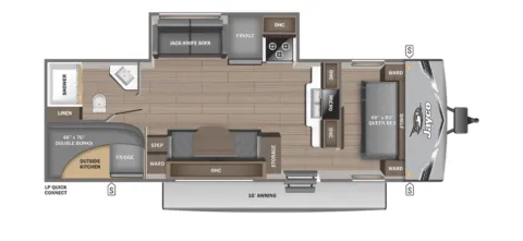 Another view of 2026 JAYCO JAY FLIGHT SLX 265BHS for sale in Fargo, ND at McLaughlin's RV and Marine - Fargo