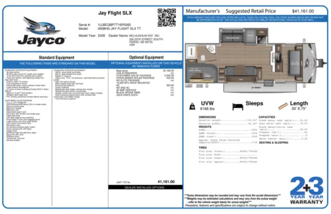 More photos of 2026 JAYCO JAY FLIGHT SLX 265BHS at McLaughlin's RV and Marine - Fargo, ND