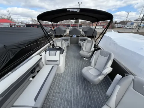 Photos of 2026 PREMIER SUNSCAPE 200 RF 90HP BUNK TRAILER for sale in Fargo, ND at McLaughlin's RV and Marine - Fargo