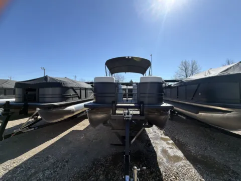 Another view of 2026 SYLVAN MIRAGE 820 PARTY FISH 90HP BUNK TRAILER for sale in Fargo, ND at McLaughlin's RV and Marine - Fargo