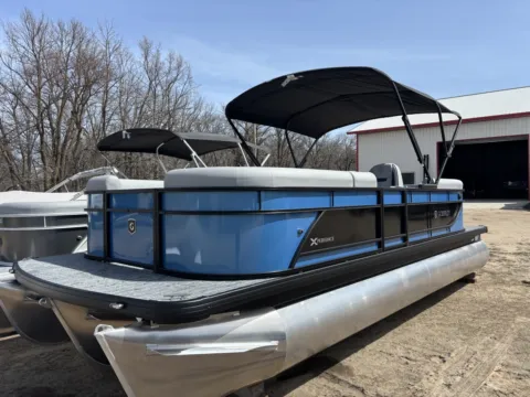 Photos of 2026 GODFREY XPERIENCE 2286 SBX TRIPLE 150HP BUNK TRAILER for sale in Detroit Lakes, MN at McLaughlin's RV & Marine - Detroit Lakes