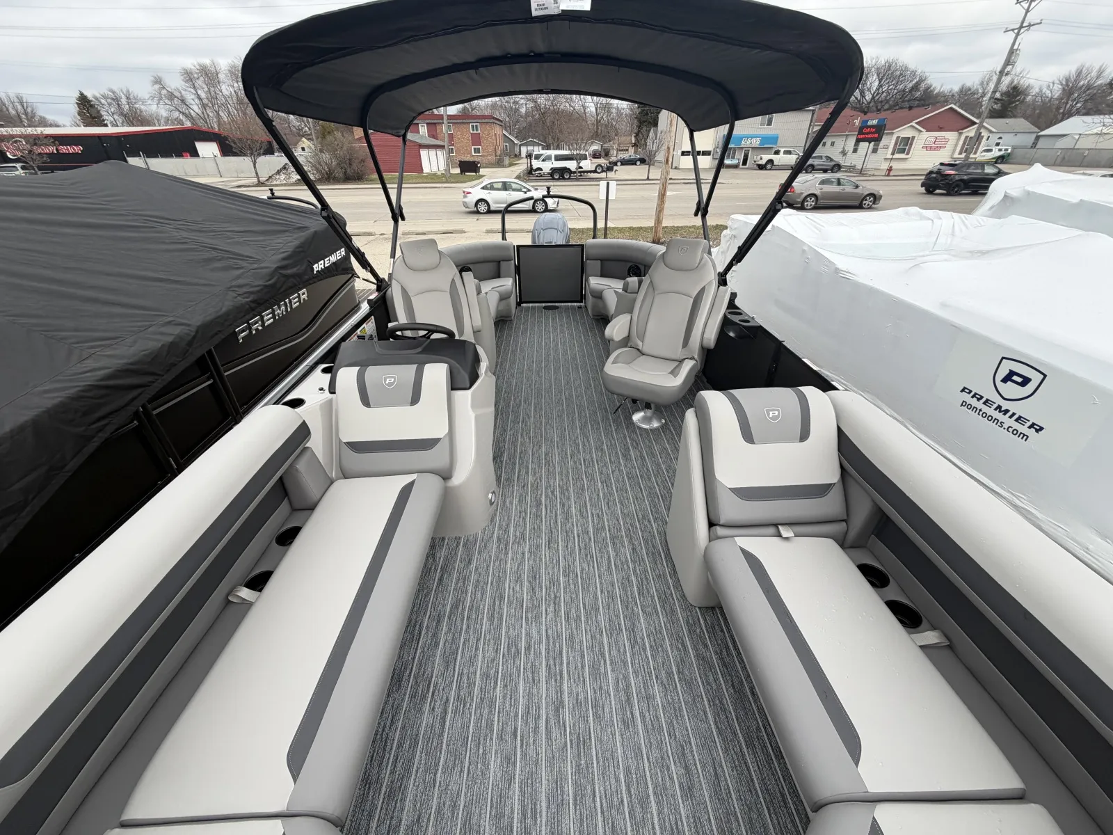 Photos of 2026 PREMIER SUNSCAPE 220 RF 150HP BUNK TRAILER for sale in Fargo, ND at McLaughlin's RV and Marine - Fargo