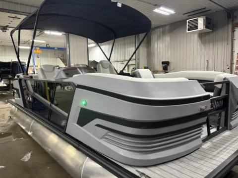 Photos of 2026 SYLVAN R SERIES R-20 LZ DH 90HP BUNK TRAILER for sale in Fargo, ND at McLaughlin's RV and Marine - Fargo