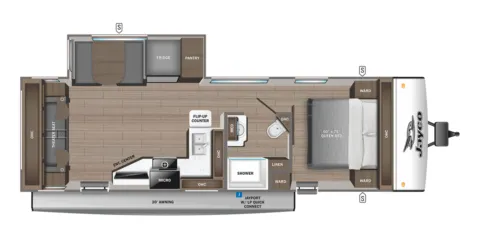 Another view of 2023 Jayco JAY FEATHER 26RL for sale in Fargo, ND at McLaughlin's RV and Marine - Fargo