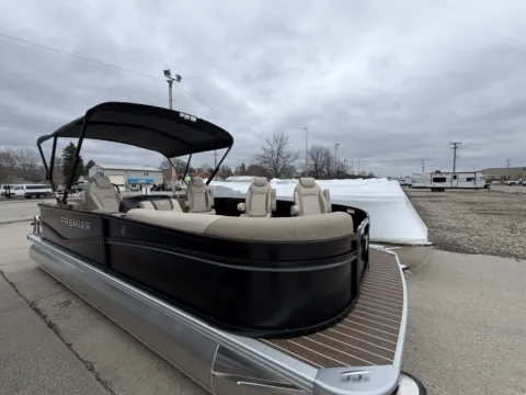 Photos of 2026 PREMIER SUNSCAPE 220 RF 150HP BUNK TRAILER for sale in Fargo, ND at McLaughlin's RV and Marine - Fargo