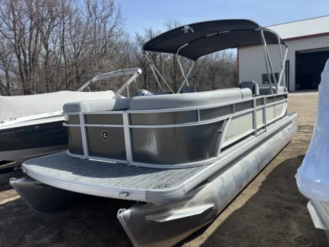 Photos of 2026 GODFREY XPERIENCE 2286 SBX 115HP BUNK TRAILER for sale in Detroit Lakes, MN at McLaughlin's RV & Marine - Detroit Lakes