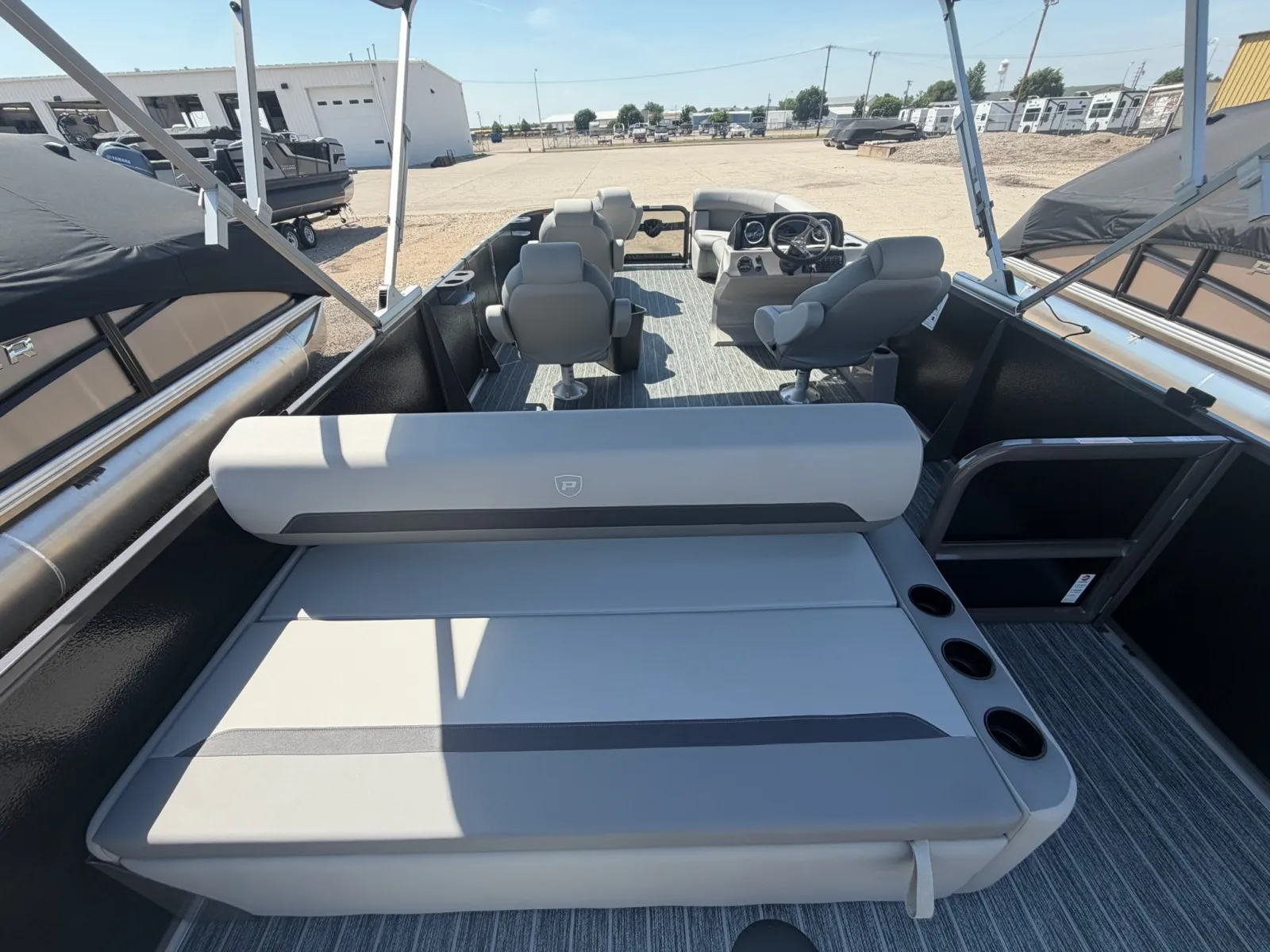 Black 2027 PREMIER SUNSCAPE 220 RL 150HP BUNK TRAILER for sale in Fargo, ND
