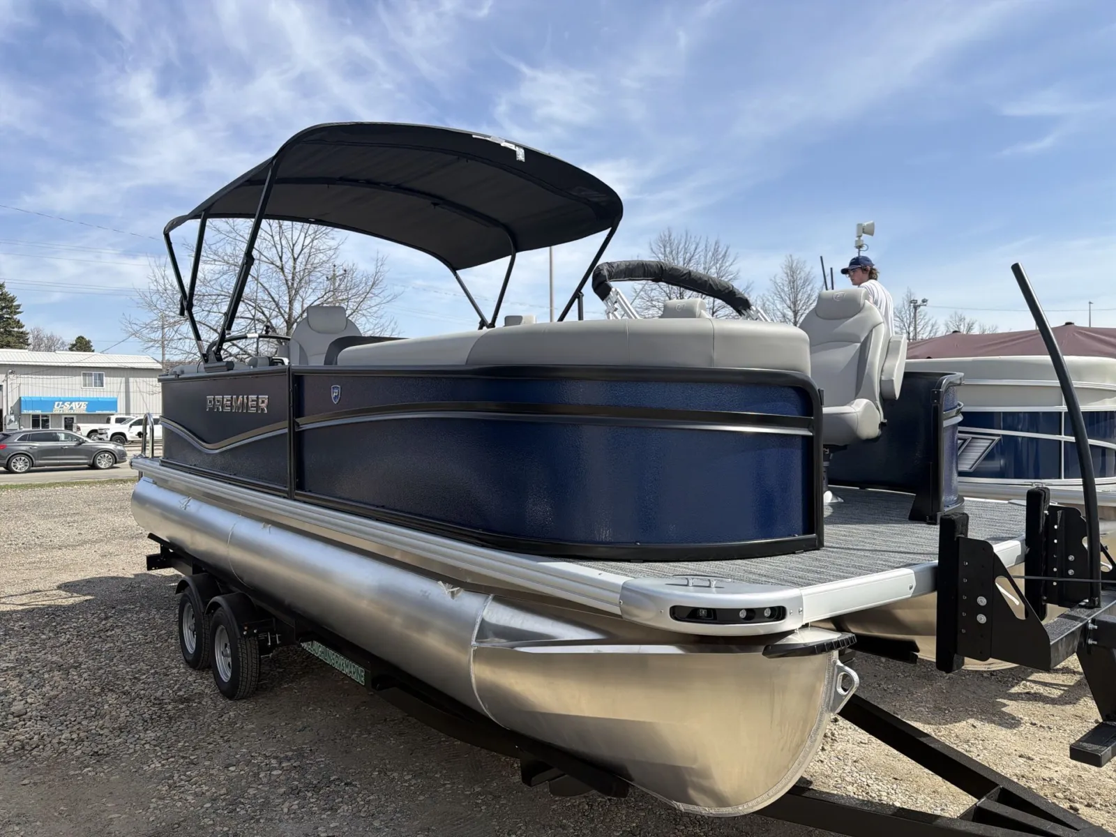 Blue 2026 PREMIER SUNSCAPE 220 RF 115HP BUNK TRAILER for sale in Fargo, ND