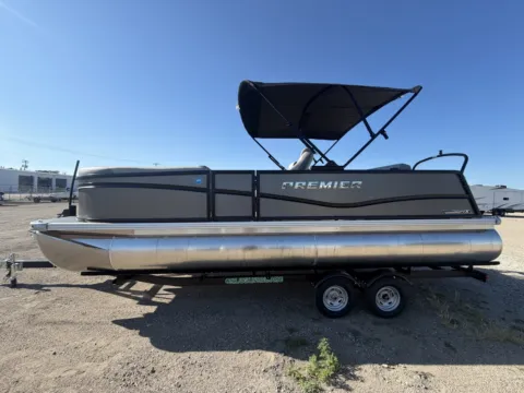 Photos of 2027 PREMIER SUNSCAPE 220 RL PTX TRIPLE 200HP BUNK TRAILER for sale in Fargo, ND at McLaughlin's RV and Marine - Fargo