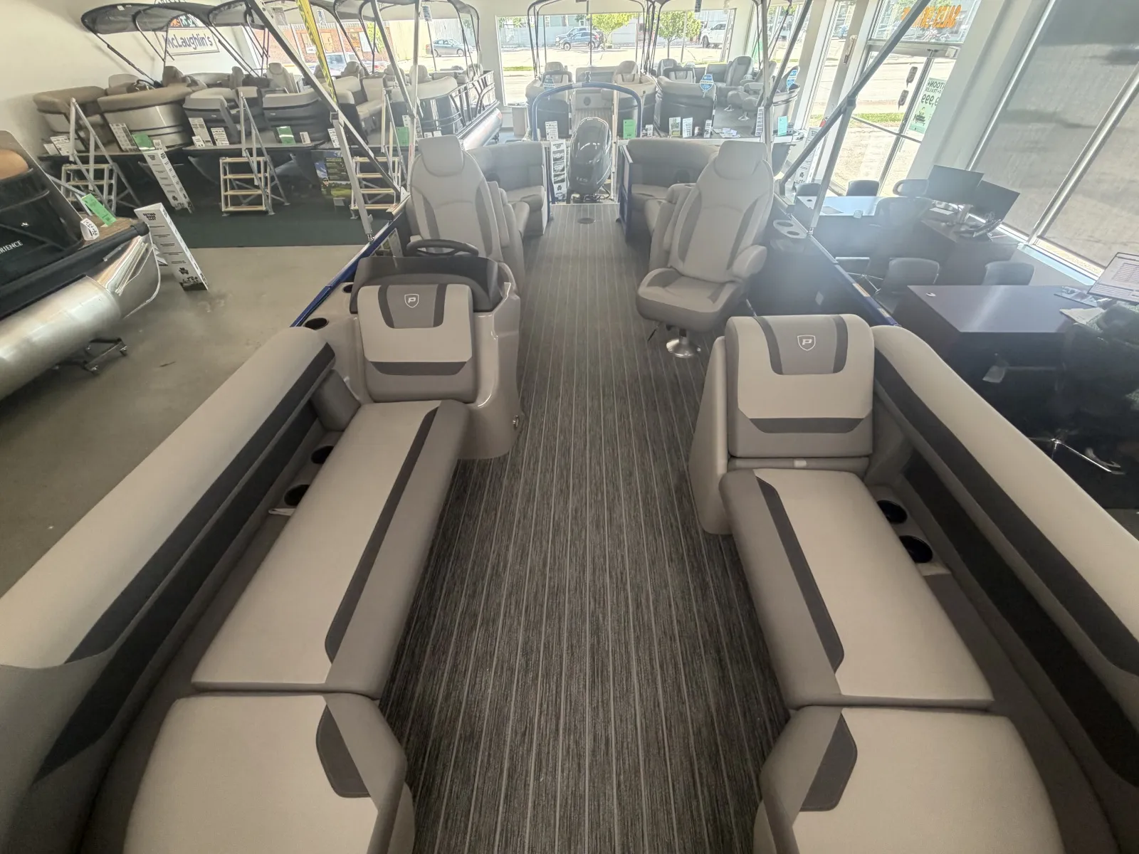 Black 2027 PREMIER SUNSCAPE 220 RF 115HP BUNK TRAILER for sale in Fargo, ND