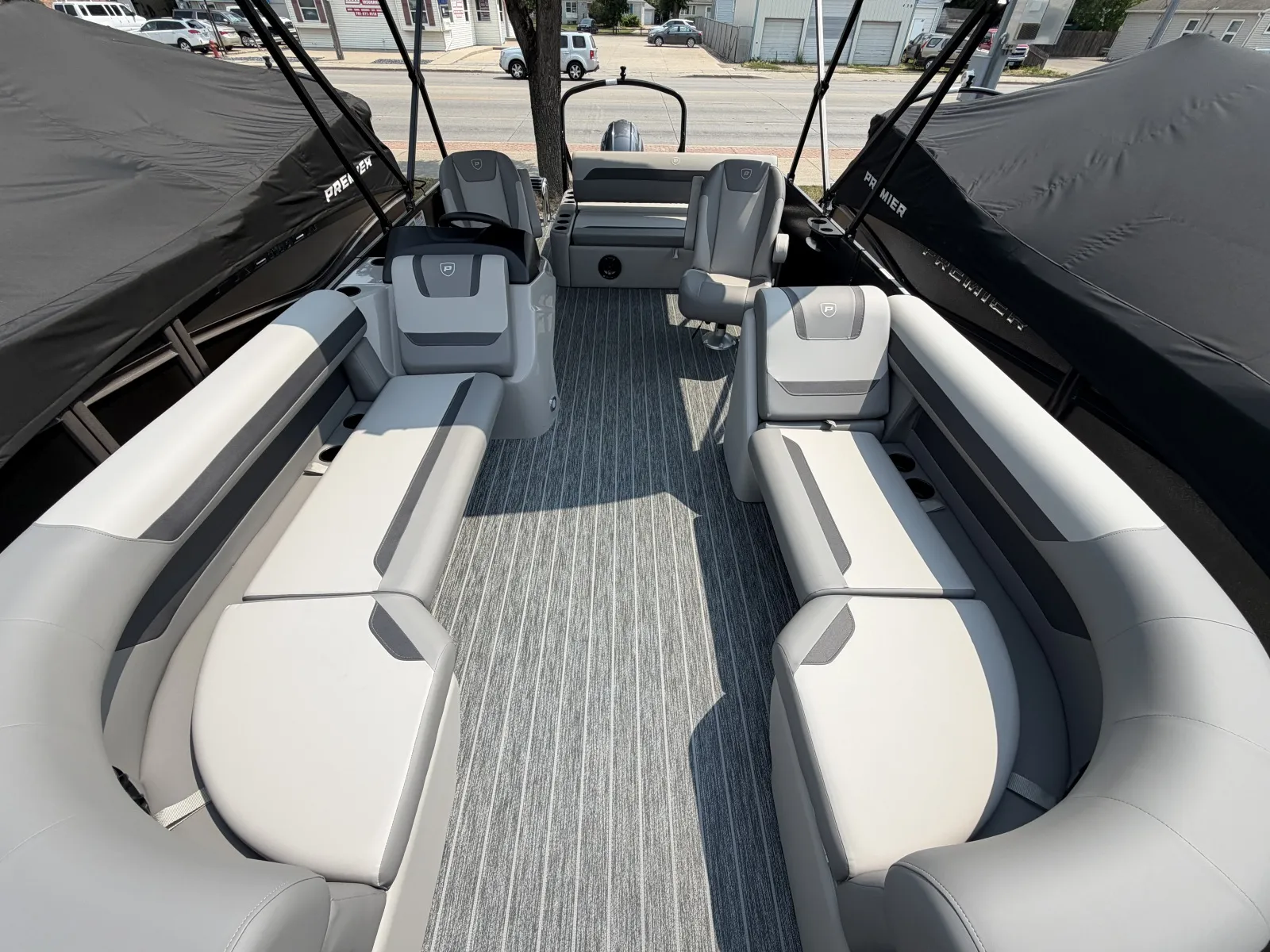 Black 2027 PREMIER SUNSCAPE 200 RL 90HP BUNK TRAILER for sale in Fargo, ND