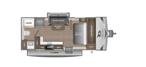Photos of 2026 Jayco JAY FLIGHT SLX 180LK for sale in Fargo, ND at McLaughlin's RV and Marine - Fargo