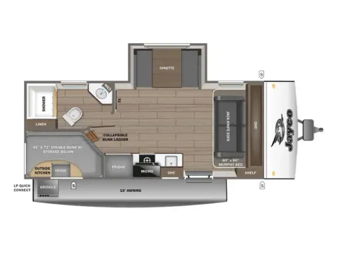 Black 2026 JAYCO JAY FEATHER 19MBS AIR for sale in Fargo, ND