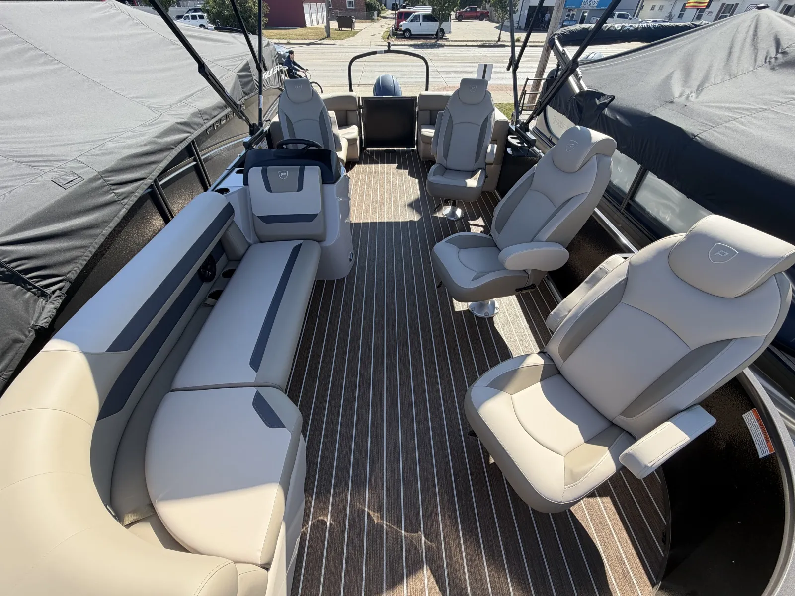 Black 2027 PREMIER SUNSCAPE 200 RF 115HP BUNK TRAILER for sale in Fargo, ND