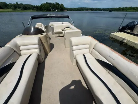 Beige 2012 GODFREY SWEETWATER 2286 CRUISE 70HP LEGS TRAILER for sale in Fargo, ND