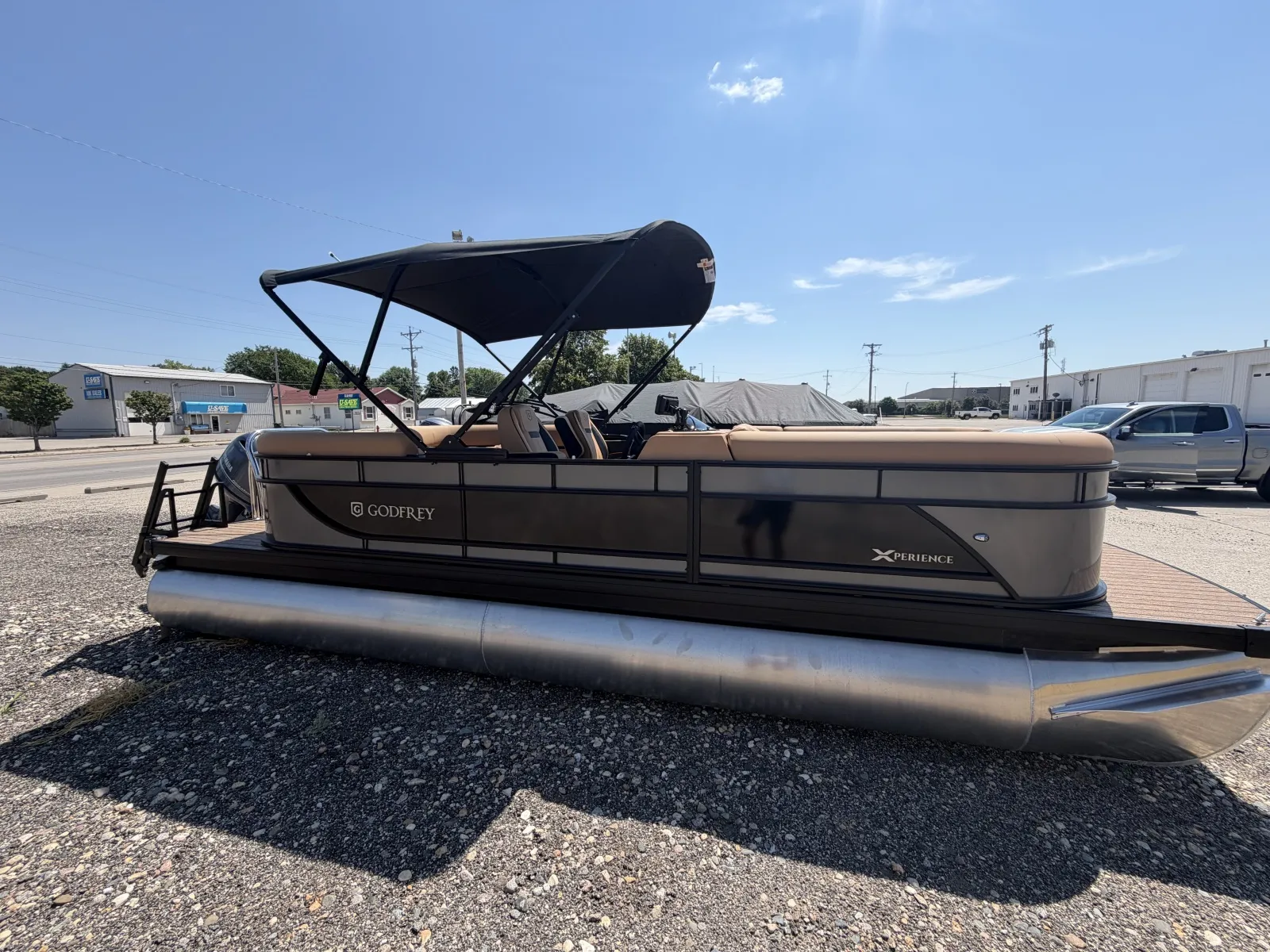 Photos of 2027 GODFREY XPERIENCE 2286 SBX 115HP BUNK TRAILER for sale in Fargo, ND at McLaughlin's RV and Marine - Fargo