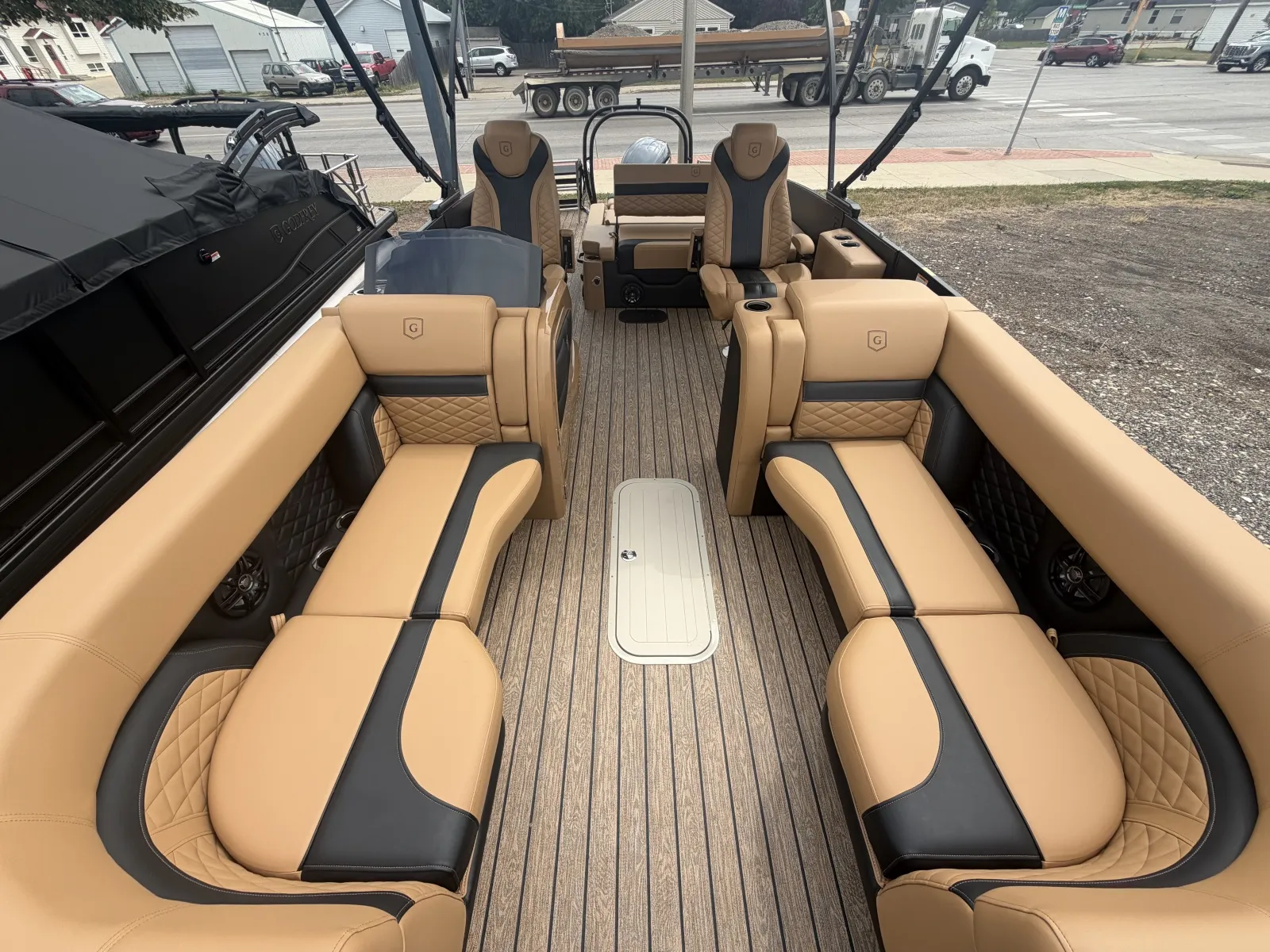 Black 2027 GODFREY MONACO 235 SFLC TRIPLE 200HP BUNK TRAILER for sale in Fargo, ND