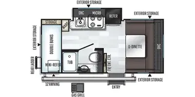Another view of 2019 Forest River ROCKWOOD GEO PRO 16 BH for sale in Fargo, ND at McLaughlin's RV and Marine - Fargo